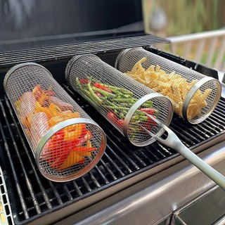 3-Pack Stainless Steel Portable Barbecue Cooking Grill Ne